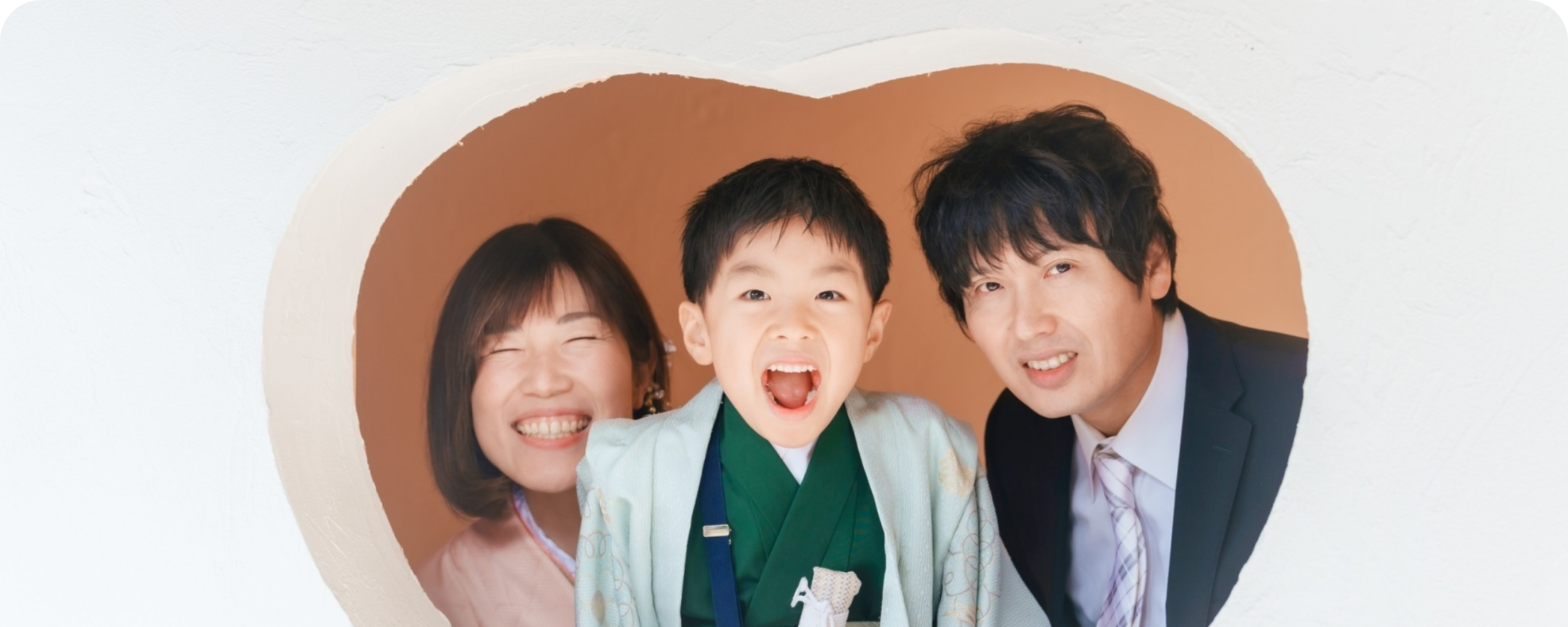 七五三プランの家族写真